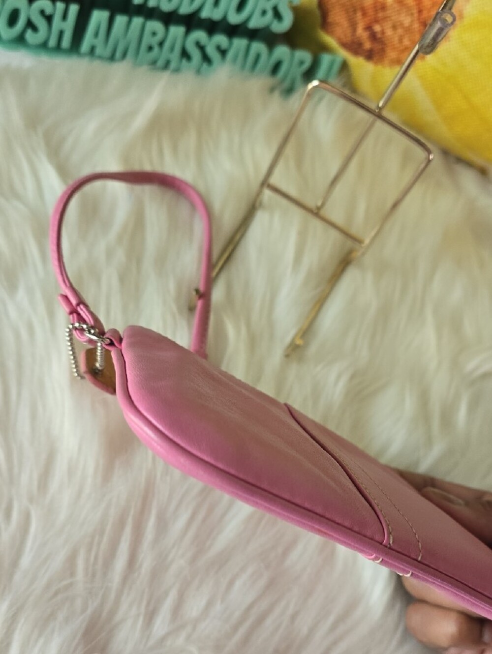 Coach Y2K BARBIE Pink Leather Wristlet Clutch EUC - Picture 9 of 14